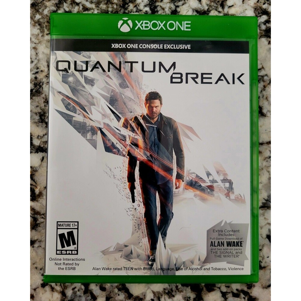 Quantum Break (Microsoft Xbox One) Complete/ w/Alan Wake Insert/ Tested & Works